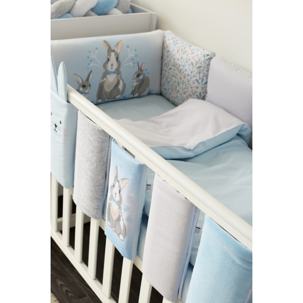 Постільний комплект Baby Veres Painting Art collection Summer Bunny blue, 6 ел. (217.11)