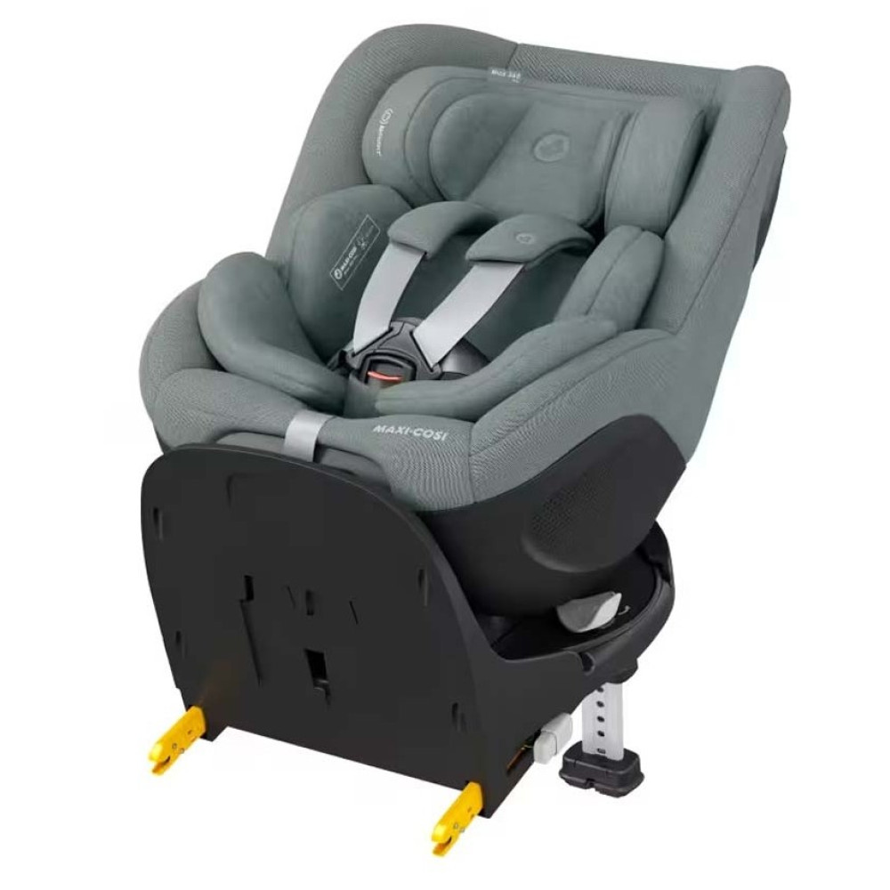 Maxi-Cosi Mica 360 Pro i-Size - автокресло для детей (от 0 до 4 лет / 40 - 105 см), крепление ISOFIX (высувное, поворотное 360) • Authentic Grey