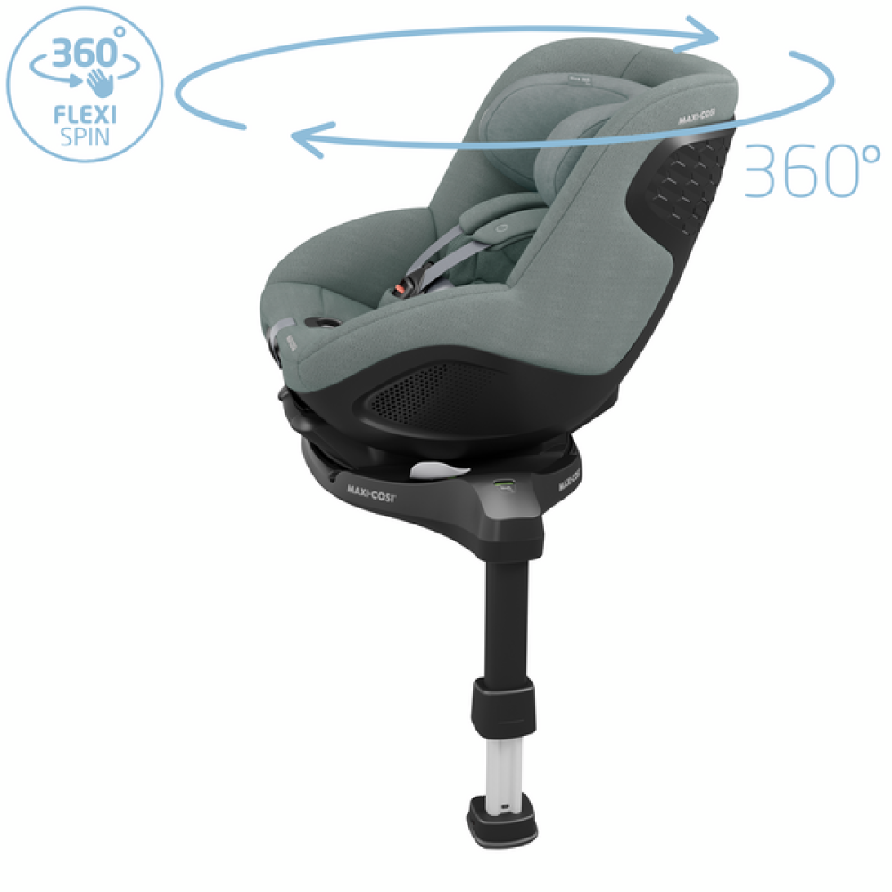 Maxi-Cosi Mica 360 Pro i-Size - автокресло для детей (от 0 до 4 лет / 40 - 105 см), крепление ISOFIX (высувное, поворотное 360) • Authentic Grey