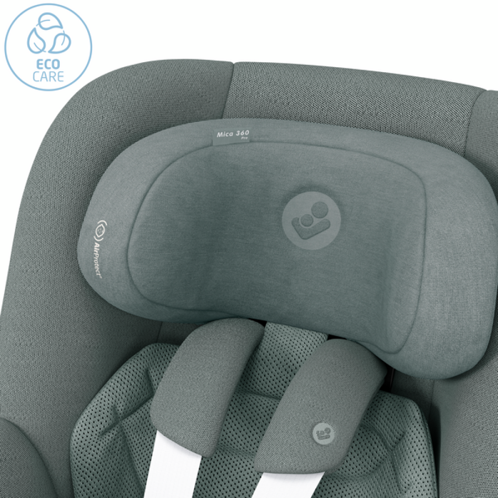 Maxi-Cosi Mica 360 Pro i-Size - автокресло для детей (от 0 до 4 лет / 40 - 105 см), крепление ISOFIX (высувное, поворотное 360) • Authentic Grey