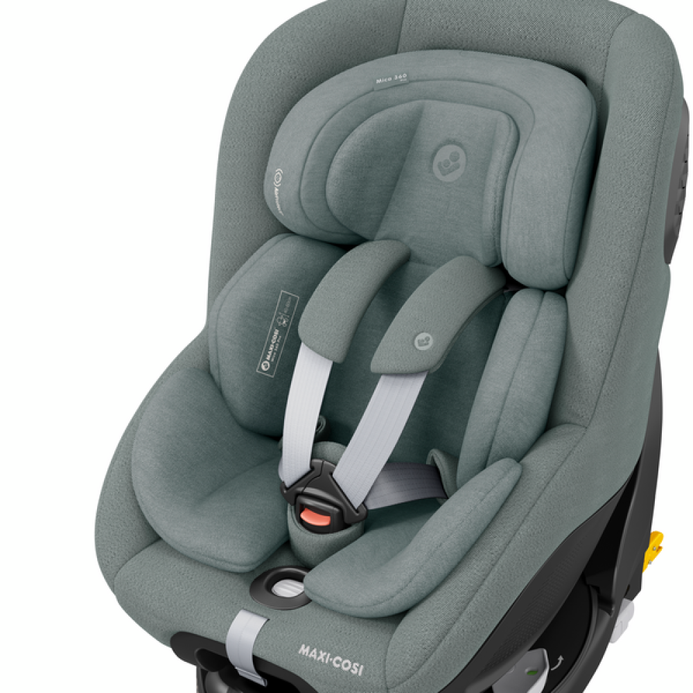 Maxi-Cosi Mica 360 Pro i-Size - автокресло для детей (от 0 до 4 лет / 40 - 105 см), крепление ISOFIX (высувное, поворотное 360) • Authentic Grey
