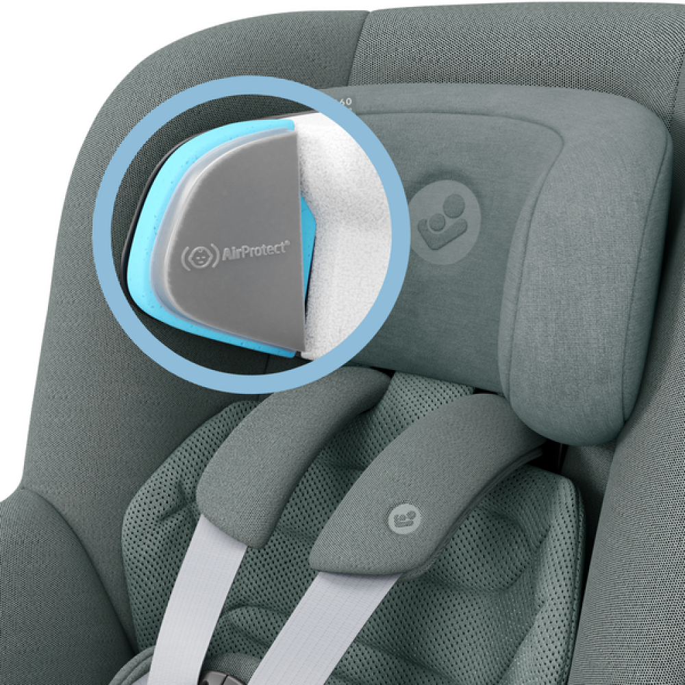 Maxi-Cosi Mica 360 Pro i-Size - автокресло для детей (от 0 до 4 лет / 40 - 105 см), крепление ISOFIX (высувное, поворотное 360) • Authentic Grey