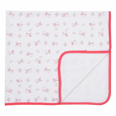 Трикотажний плед для малюків Baby Veres Little Bear pink, 80x90 (108-2.75)