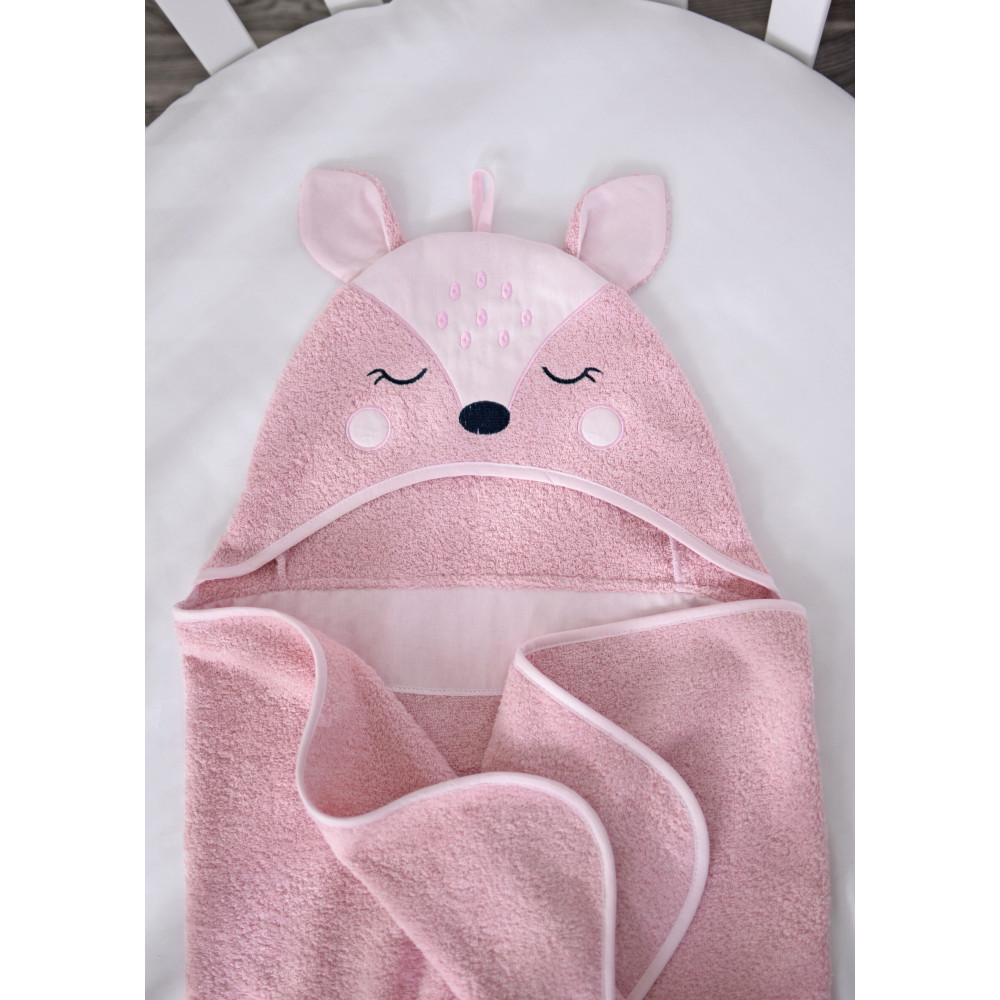 Пелюшка для купання Baby Veres Bambi pink 80х120 см (190.51-1)