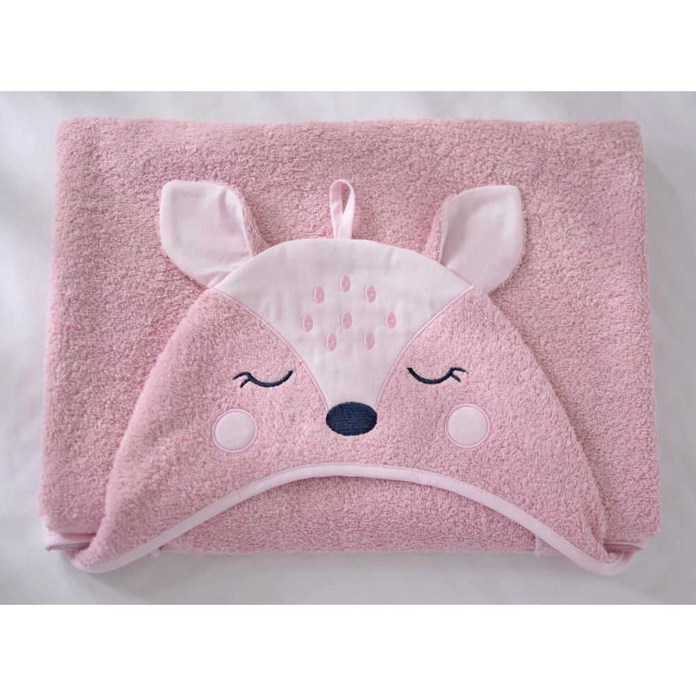 Пелюшка для купання Baby Veres Bambi pink 80х120 см (190.51-1)