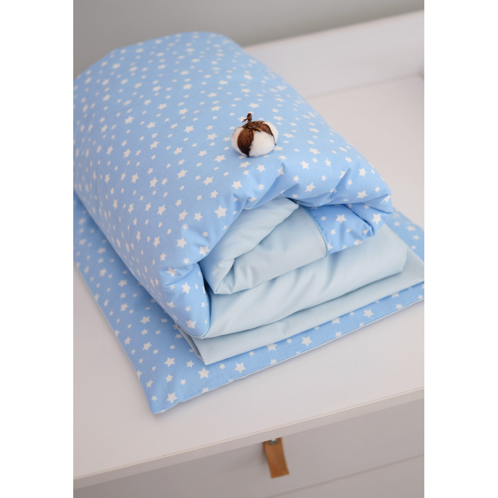 Сменная постель Baby Veres Stars blue, 3 элемента (153.5.008) 