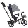 Turbo Trike MT 1002-9 - дитячий триколісний велосипед з батьківською ручкою, поворотне сидіння 360, складне кермо, ігрова панель, пластиковий кошик (від 1.5 до 3 років) • Темно-синій