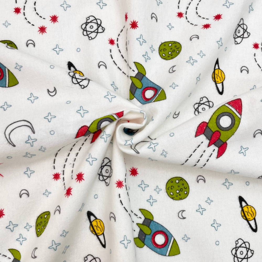 Непромокаемая пеленка Маленькая Соня 50*80 Фланель Ракеты (11565757)