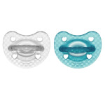 Пустышка Chicco PhysioForma Luxe, силикон, 16-36 мес., 2 шт, бирюзовый (73035.32.00)