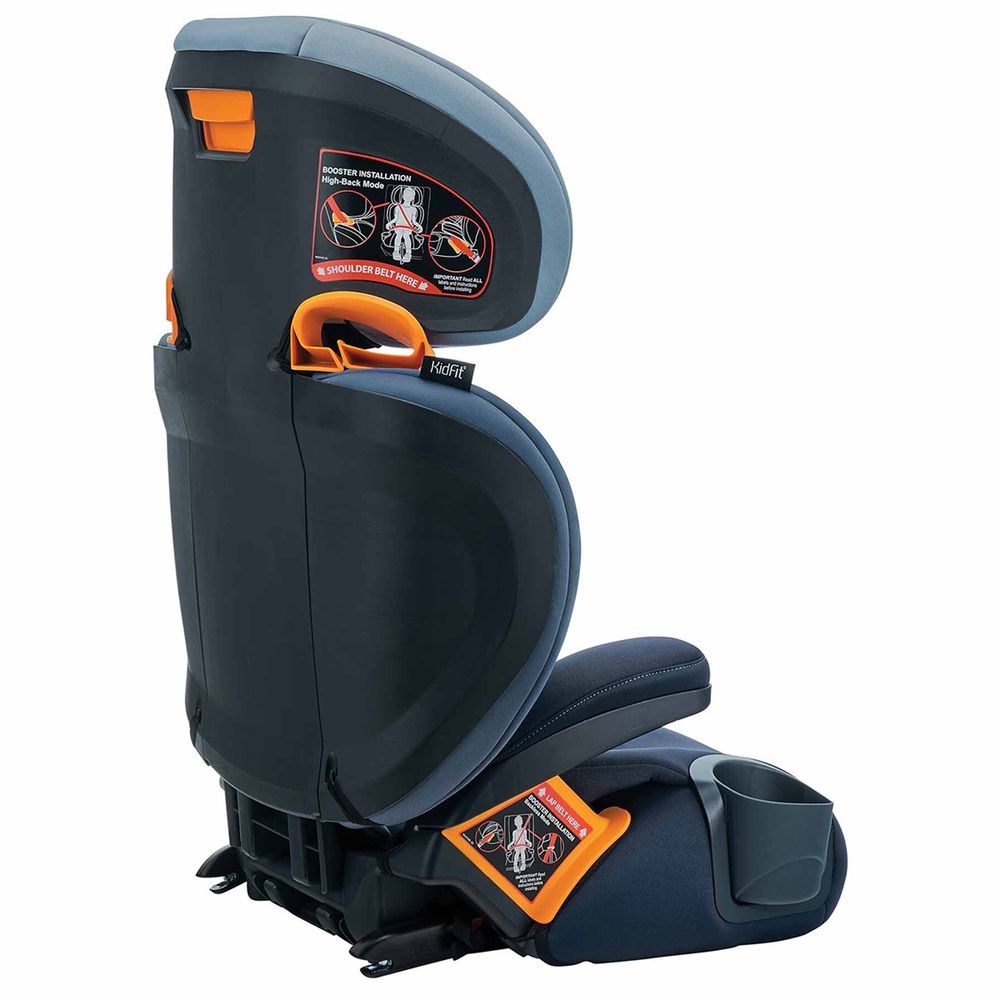 Chicco KidFit ClearTex Plus - детское автокресло с креплением Isofix, анатомическое сиденье (от 4 до 12 лет / 97 - 145 см) • Blue (79627.62.07)