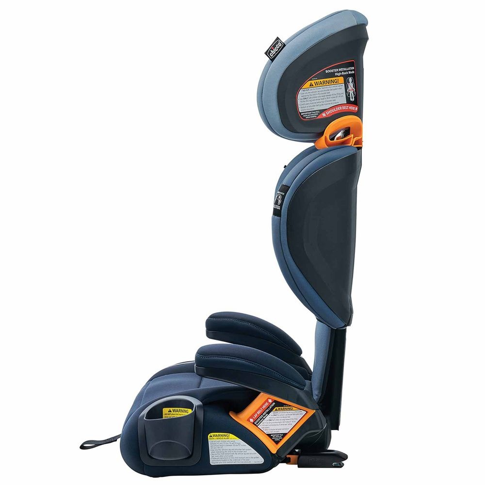 Chicco KidFit ClearTex Plus - детское автокресло с креплением Isofix, анатомическое сиденье (от 4 до 12 лет / 97 - 145 см) • Blue (79627.62.07)