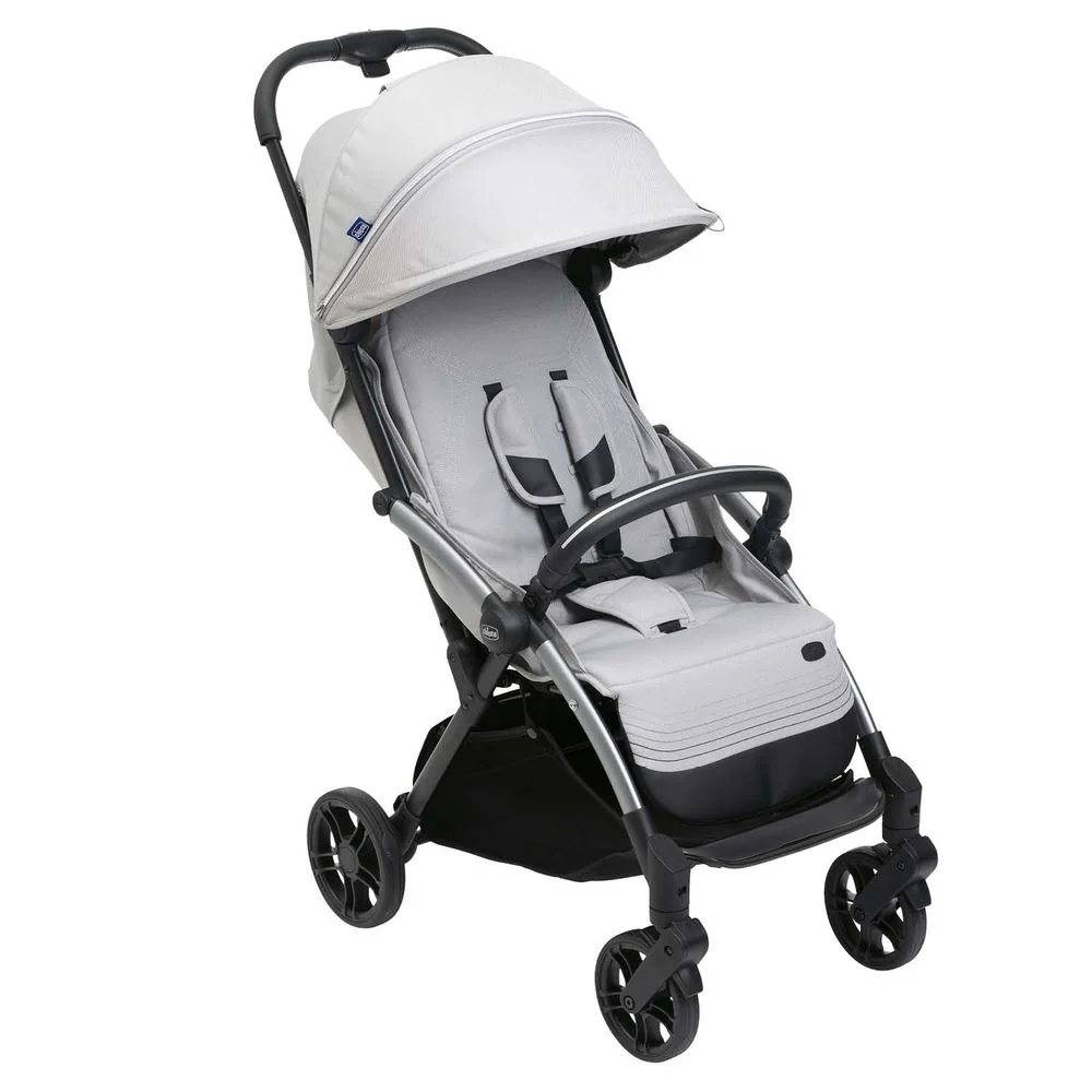 Chicco Goody XPlus - детская прогулочная коляска с автоматической системой складывания и просторным сидением для детей до 4 лет • Light-grey (87040.84)