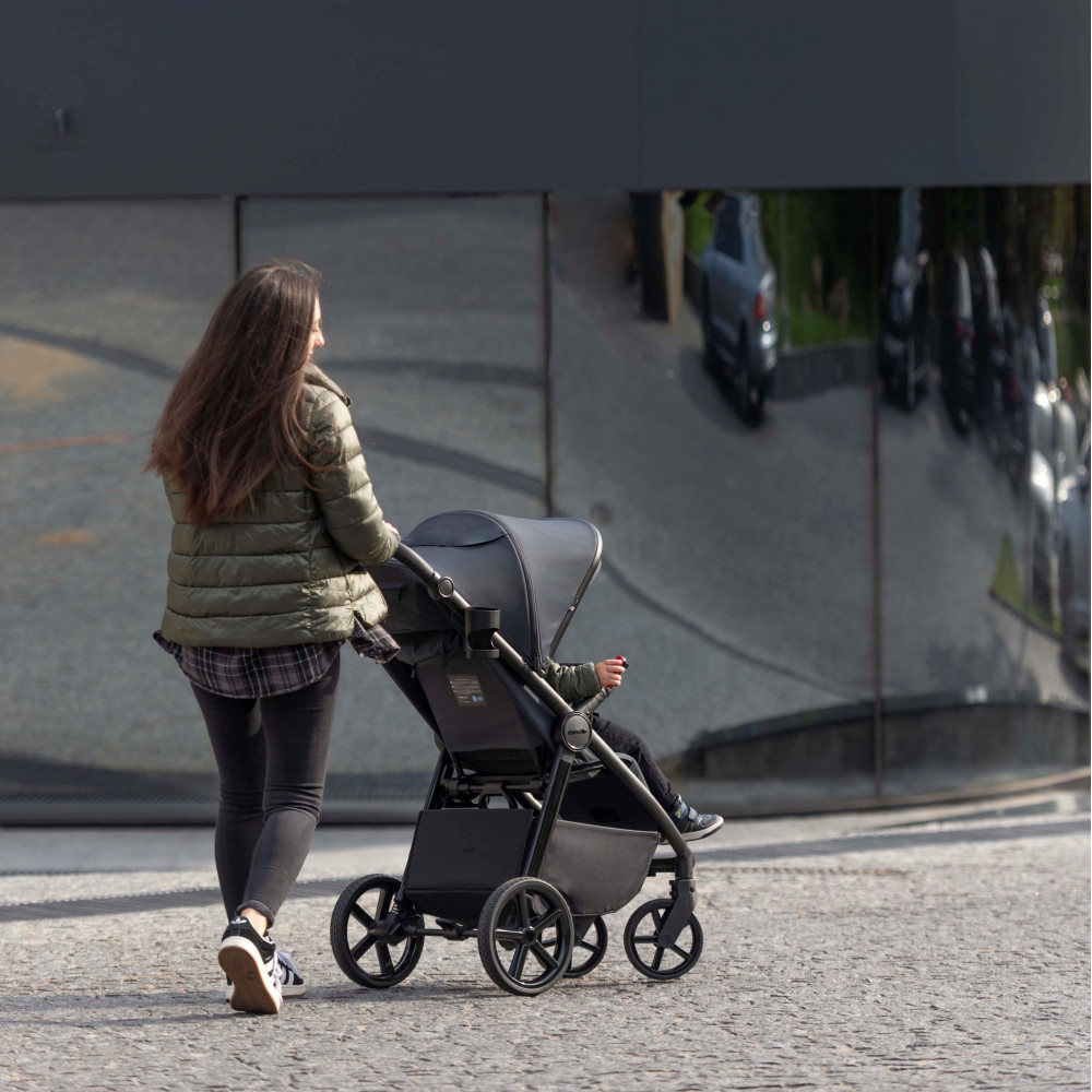 Carrello Bravo SL CRL-5520 - прогулочная коляска для бездорожья, всесезонная • Ink Black