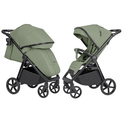 Carrello Bravo SL CRL-5520 - прогулочная коляска для бездорожья, всесезонная • Fruit Green