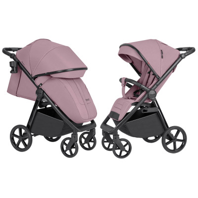 Carrello Bravo SL CRL-5520 - прогулочная коляска для бездорожья, всесезонная • Blush Pink