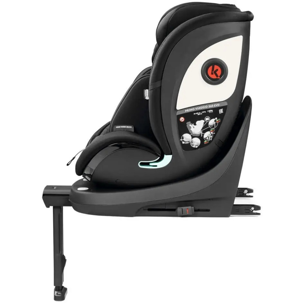 Peg Perego Primo Viaggio 360 i-Size - детское автокресло (от рождения до 12 лет / от 0 до 36 кг), поворот сидения на 360, регулировка подголовника • Dark Grey