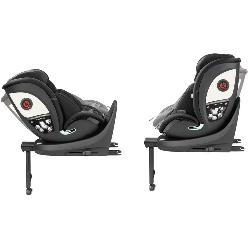 Peg Perego Primo Viaggio 360 i-Size - детское автокресло (от рождения до 12 лет / от 0 до 36 кг), поворот сидения на 360, регулировка подголовника • Dark Grey