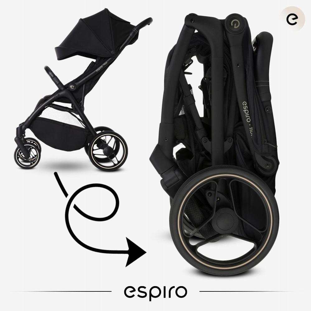 Espiro Flow - прогулянковий візок з автоматичним складанням • 19 Unique Taupe Espiro Flow - прогулянковий візок з автоматичним складанням • 19 Unique Taupe