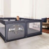 Ігровий манеж BabyGO Playpark з 48 кульками, сірий (7701)