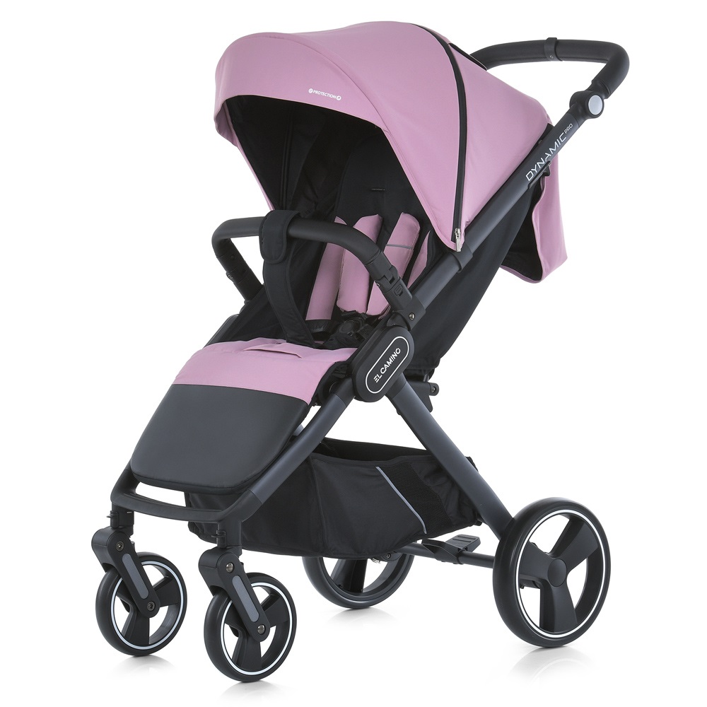 El Camino Dynamic Pro 2024 ME 1053-3 - прогулочная коляска для бездорожья, всесезонная, большие колеса • Mauve Pink