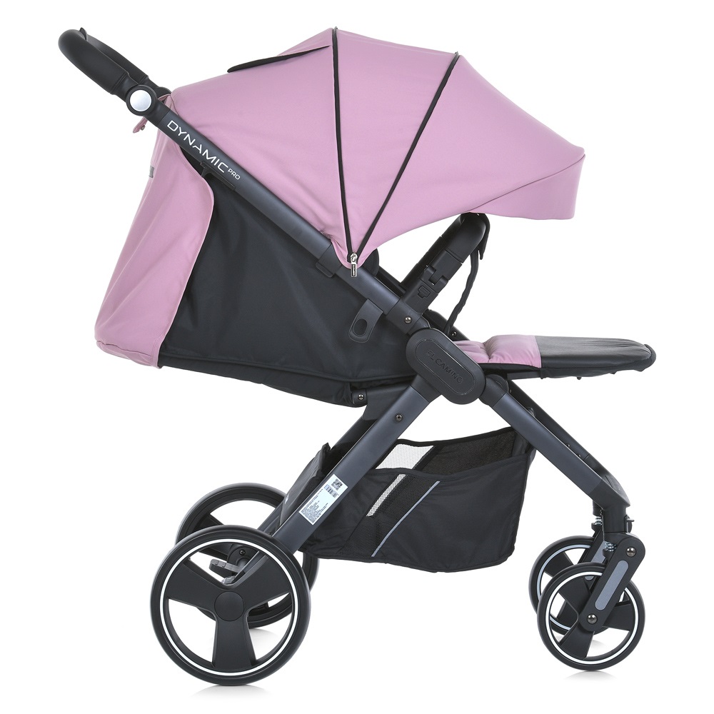 El Camino Dynamic Pro 2024 ME 1053-3 - прогулочная коляска для бездорожья, всесезонная, большие колеса • Mauve Pink