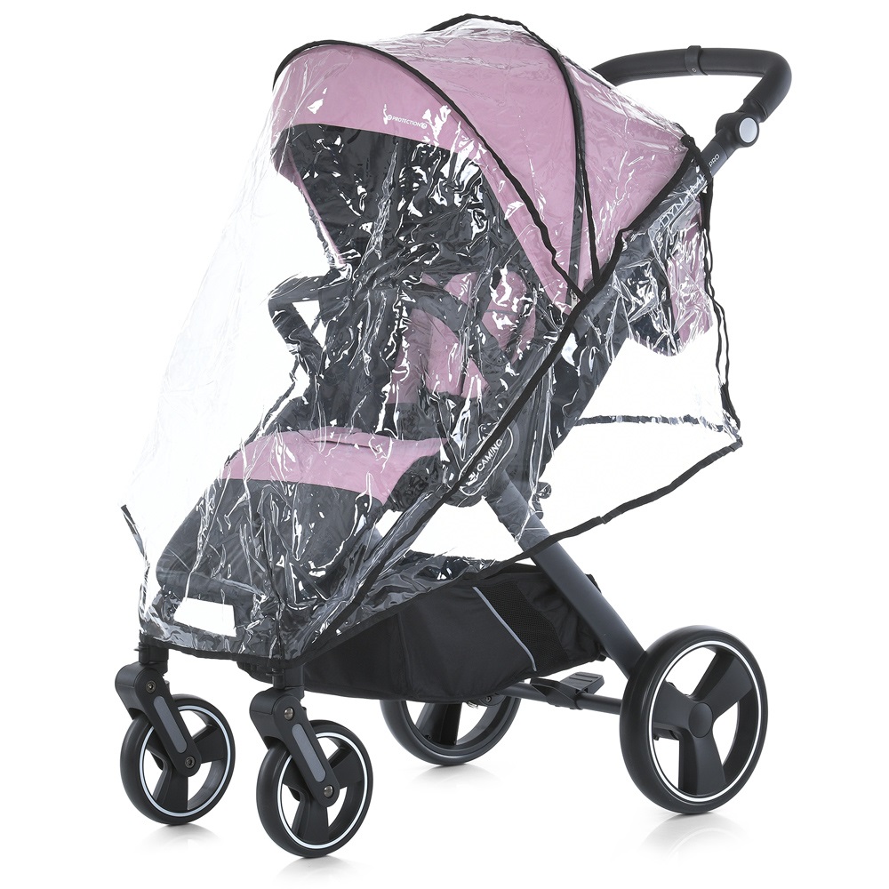 El Camino Dynamic Pro 2024 ME 1053-3 - прогулочная коляска для бездорожья, всесезонная, большие колеса • Mauve Pink