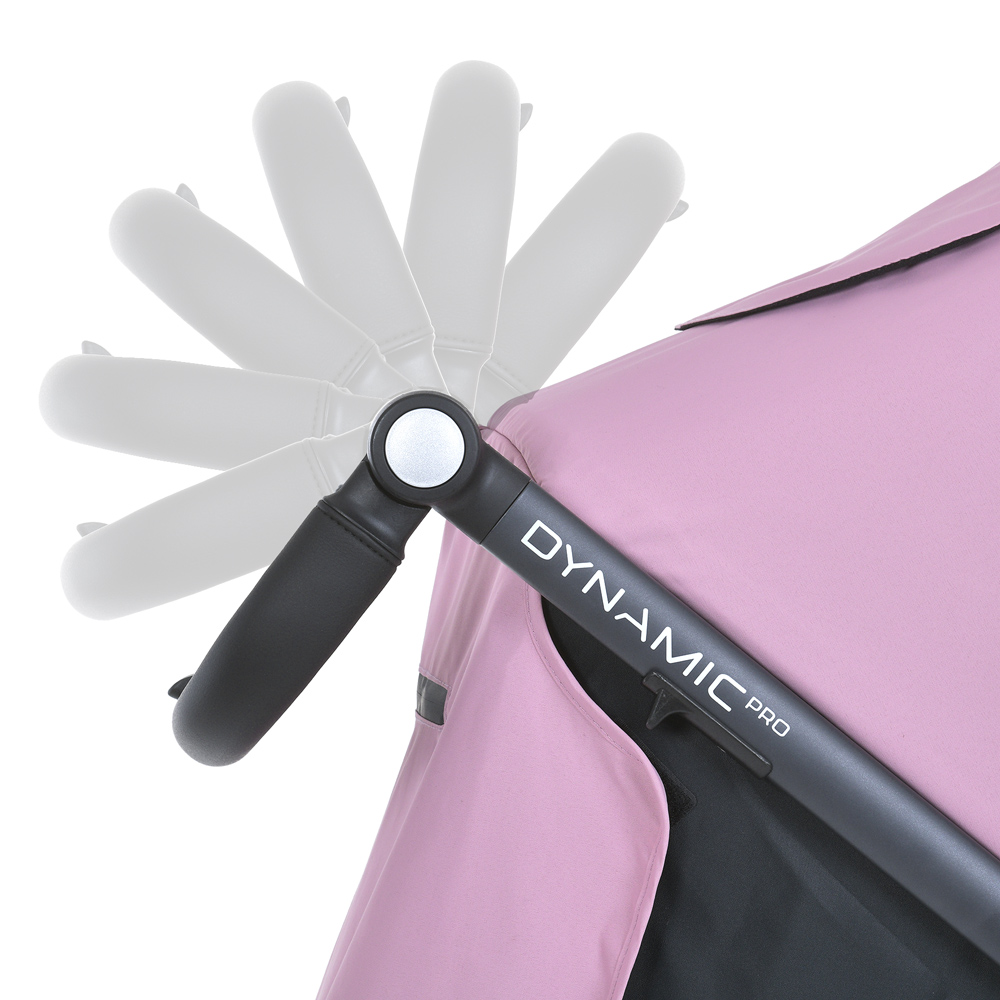El Camino Dynamic Pro 2024 ME 1053-3 - прогулочная коляска для бездорожья, всесезонная, большие колеса • Mauve Pink