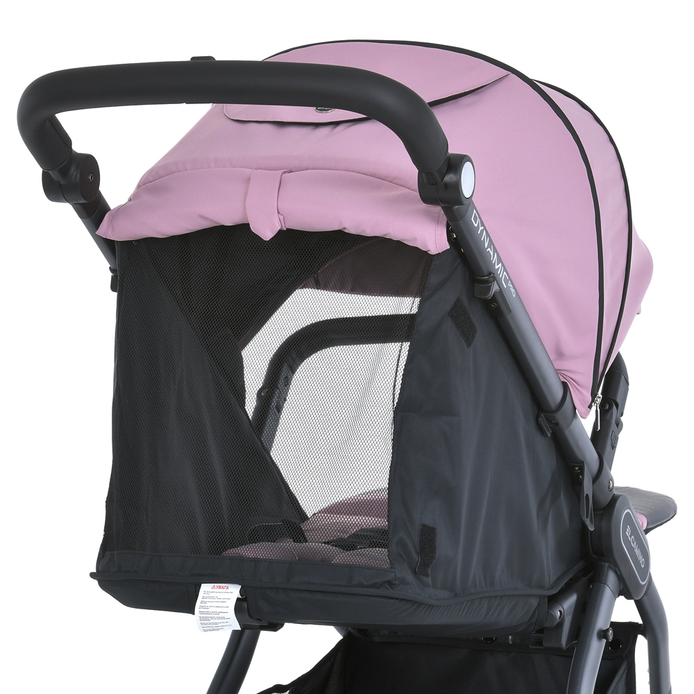 El Camino Dynamic Pro 2024 ME 1053-3 - прогулочная коляска для бездорожья, всесезонная, большие колеса • Mauve Pink