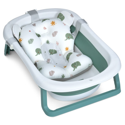 Ванночка складная с вкладышем и термометром El Camino Me 1151 Plus Deep Green