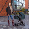 iBebe iStop Drive - детская коляска 2в1 с электронным приводом и тормозом • Dark Beige