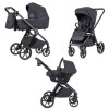 Carrello Omega Plus CRL-6545 - дитяча коляска 3в1 з автокріслом для новонародженого (0-13 кг, 40-87 см) • Meteor Grey