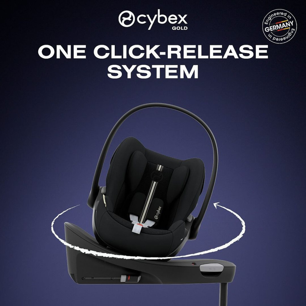Cybex Cloud G i-Size - автокрісло для немовля i-Size (автолюлька), легке, розкладається до лежачого положення (40 - 87 см) • Moon Black (Comfort) Cybex Cloud G i-Size - автокрісло для немовля i-Size (автолюлька), легке, розкладається до лежачого положення (40 - 87 см) • Moon Black (Comfort)