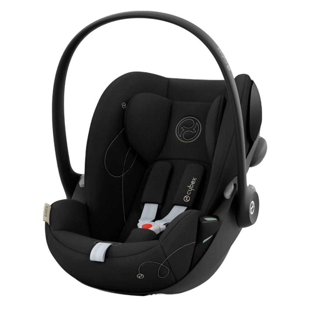 Cybex Cloud G i-Size - автокрісло для немовля i-Size (автолюлька), легке, розкладається до лежачого положення (40 - 87 см) • Moon Black (Comfort)