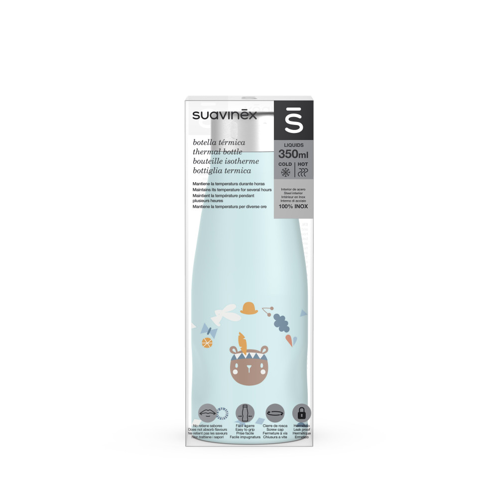 Термос для дитячих продуктів Suavinex Into the Forest, 350 мл, блакитний (401343)