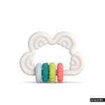 Прорезыватель силиконовый с погремушкой Suavinex Step 3, мультиколор (401439)
