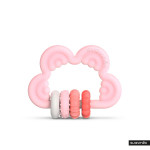 Прорезыватель силиконовый с погремушкой Suavinex Step 3, розовый (401440)