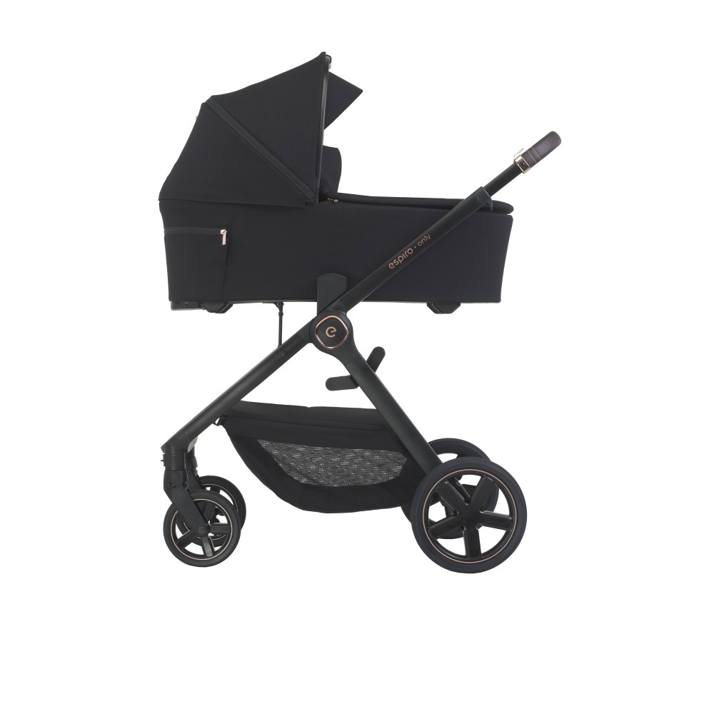 Коляска 2 в 1 Espiro Only 2024 310 Stylish Black Gel