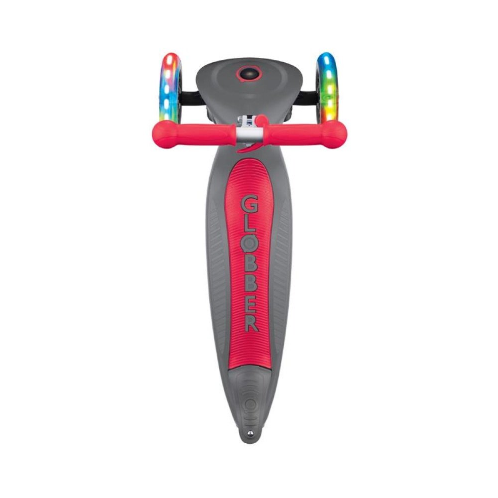 Дитячий самокат Globber Primo Foldable Light, сіро-червоний (432-120-2)