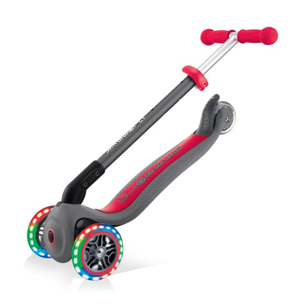 Дитячий самокат Globber Primo Foldable Light, сіро-червоний (432-120-2)