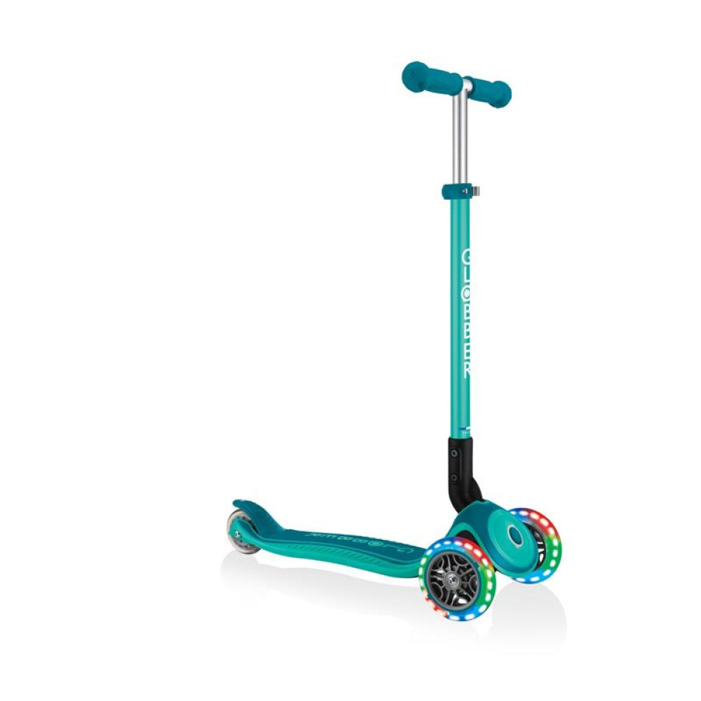 Дитячий самокат Globber Primo Foldable Plus Light, зелений (439-107)