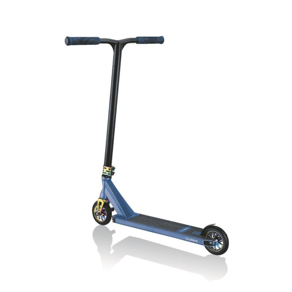 Детский трюковый самокат Globber GS900 Deluxe, черно-синий (627-100)