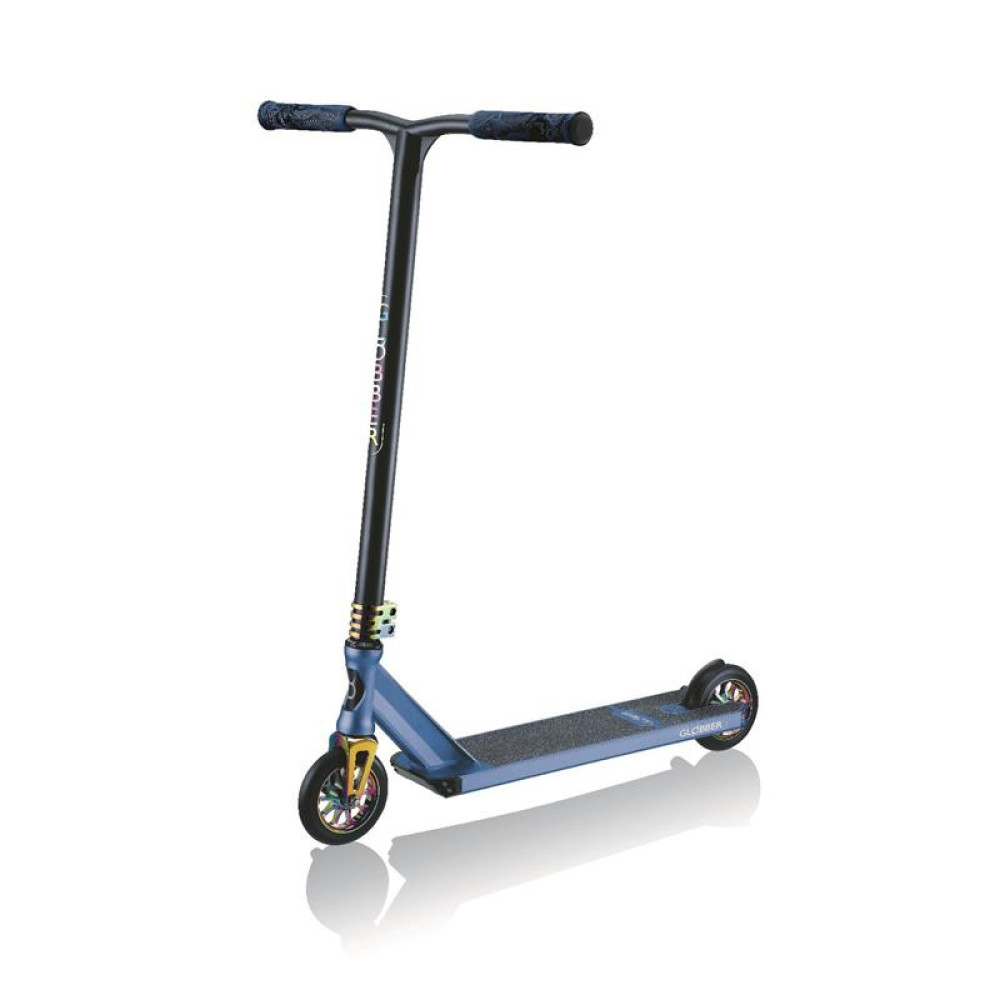 Детский трюковый самокат Globber GS900 Deluxe, черно-синий (627-100)