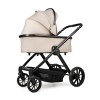 Ninos Estrella - всесезонна дитяча коляска 3 в 1 з реверсивним прогулянковим блоком та автолюлькою • Beige Black