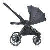El Camino Prestige ME 1124 - всесезонна дитяча коляска 2 в 1 з реверсивним прогулянковим блоком та магнітним ременем • Asphalt Gray