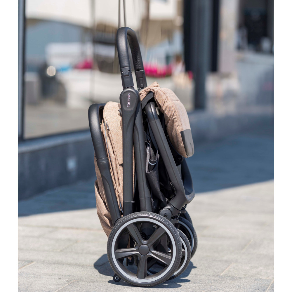 Carrello Corsa 2024 CRL-5518 - сучасна прогулянкова коляска з автоматичним складанням • Frost Black
