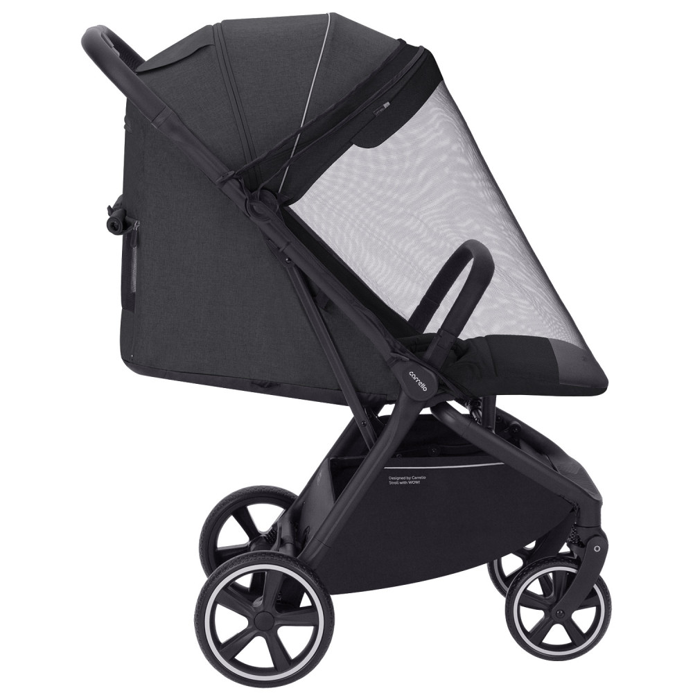 Carrello Corsa 2024 CRL-5518 - сучасна прогулянкова коляска з автоматичним складанням • Frost Black