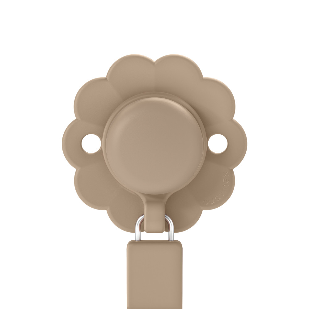 Силіконова кліпса для пустушки Suavinex Wonder, beige (402544) Силіконова кліпса для пустушки Suavinex Wonder, beige (402544)