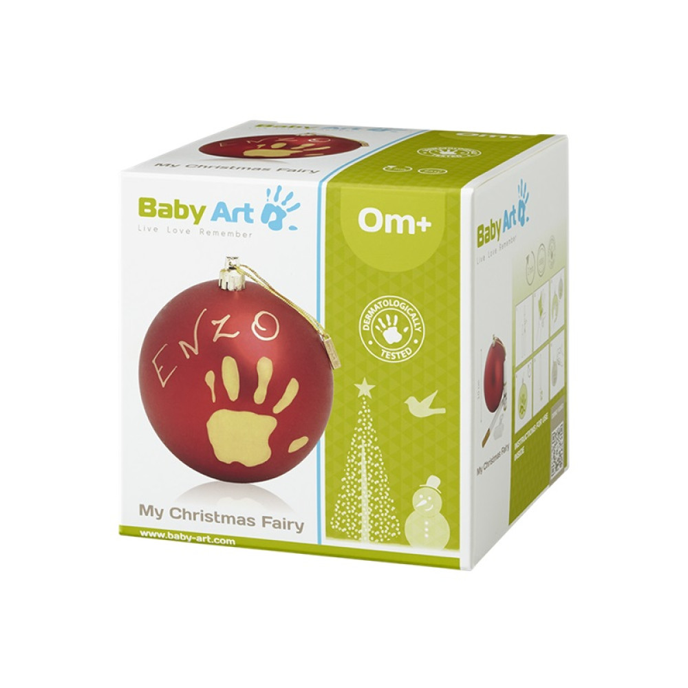 Новорічна кулька Baby Art, червона для відбитків (34120153) Новорічна кулька Baby Art, червона для відбитків (34120153)
