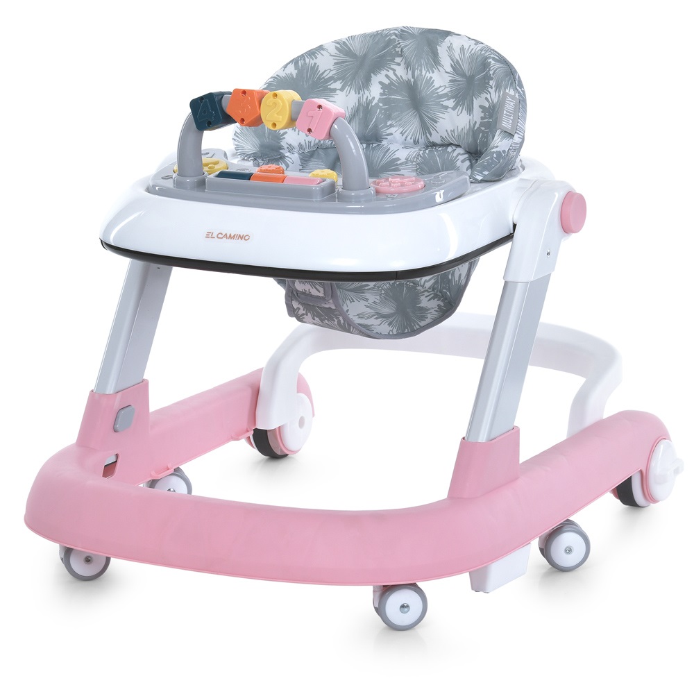 El Camino Multiway Me 1163 - детские ходунки с функцией Первые шаги • Pink