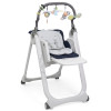 Chicco Polly Magic Relax - стульчик для кормления с функцией шезлонга для новорожденных (от рождения до 3х лет) • Синий (79502.64.00)
